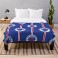 Rangers FC Champions Plush Blanket with Mock Badge Design