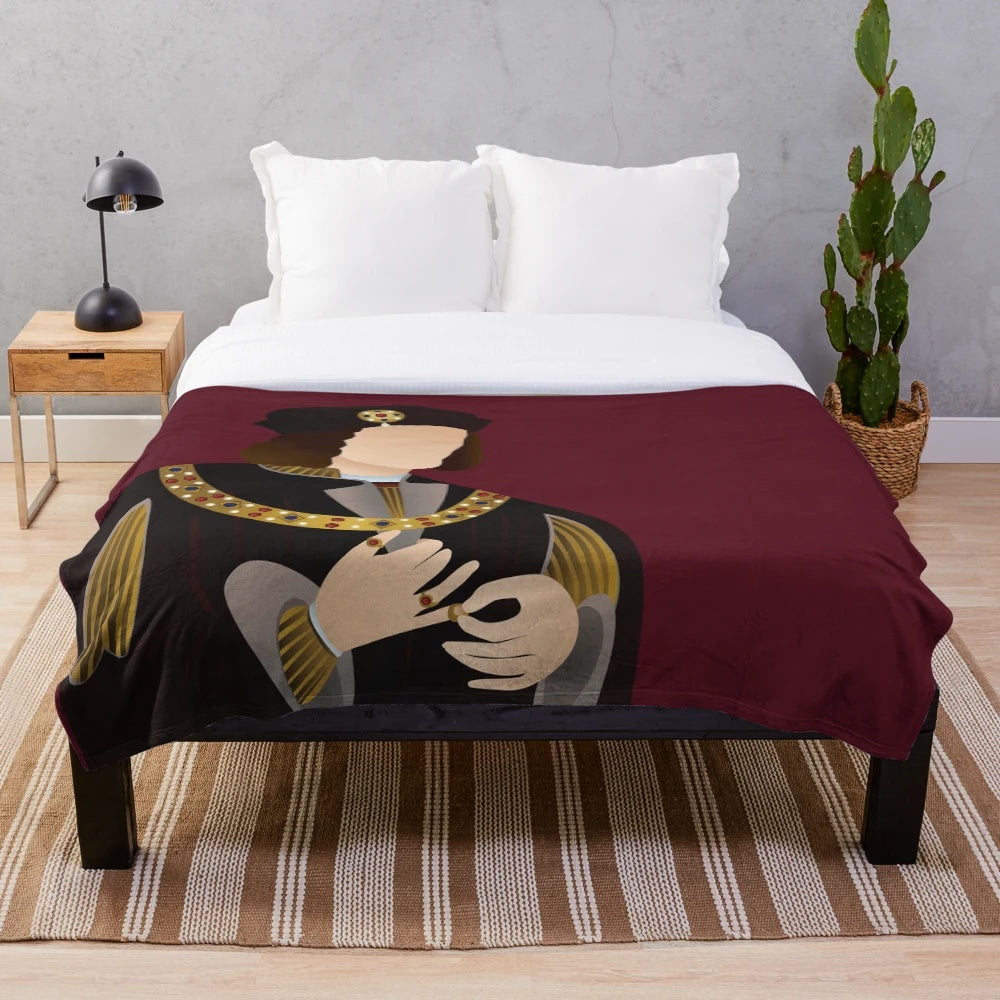 Richard III Plush Blanket depicting the Plantagenet King