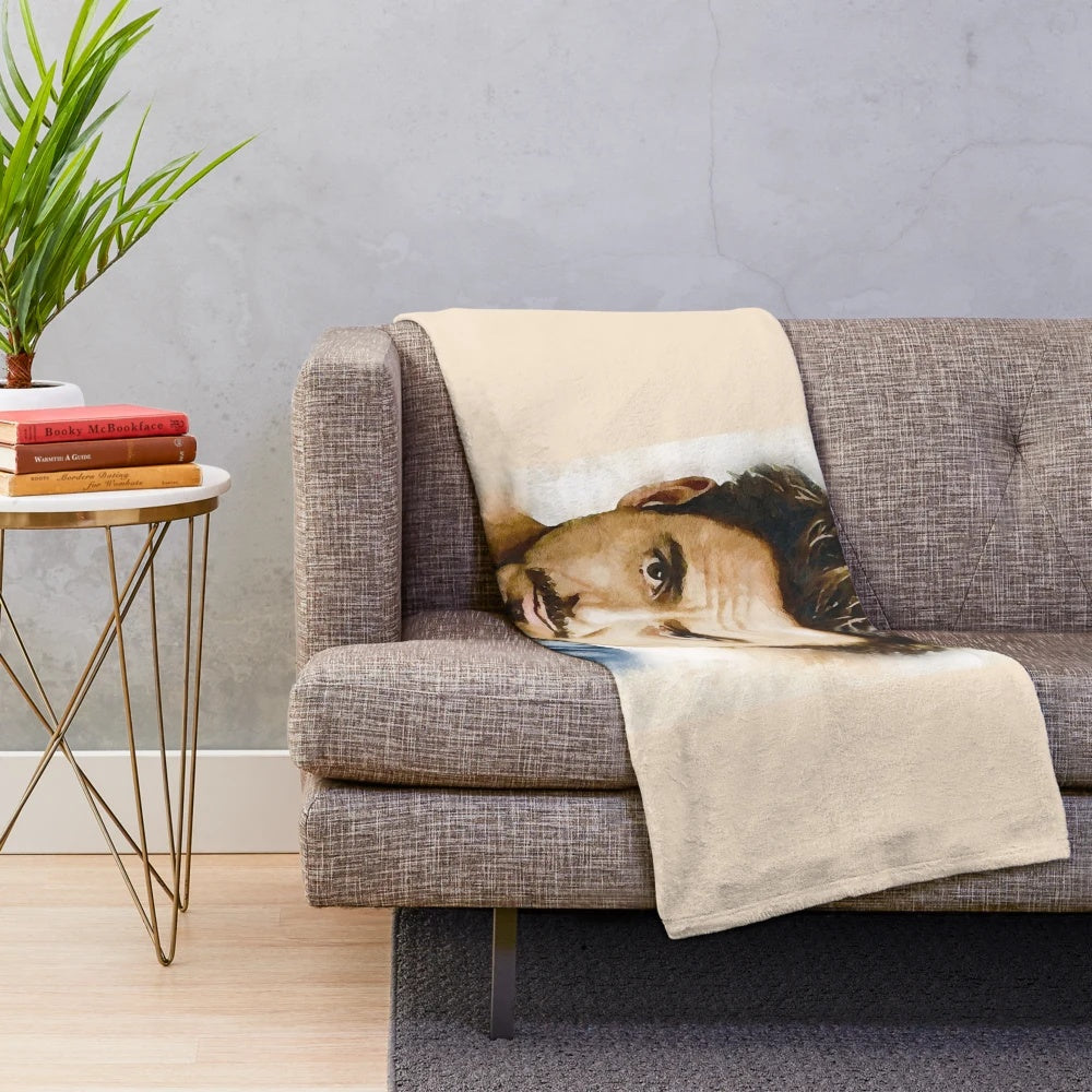 Robert Downey Jr. inspired plush blanket for movie fans
