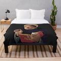 Saint Thomas Aquinas Plush Blanket with Christian Theology Imagery