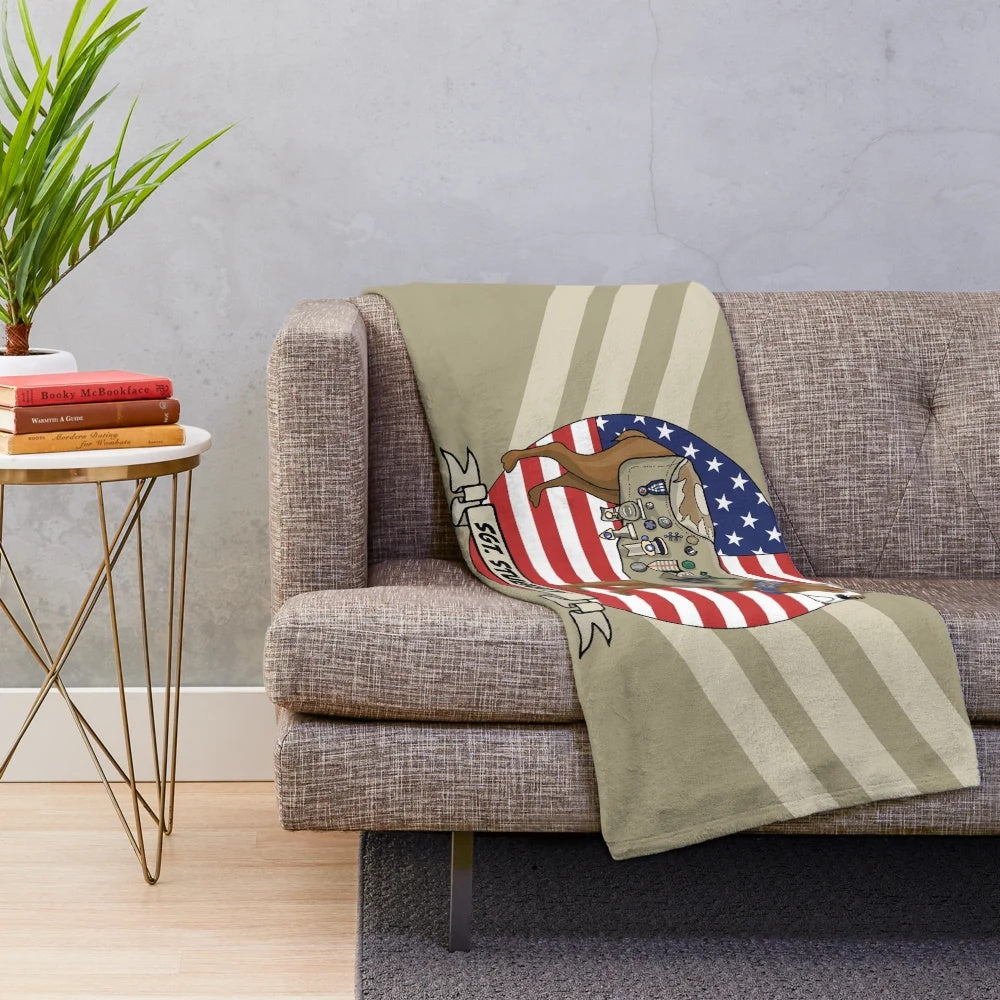 Sergeant Stubby Plush Blanket - Tribute to Military Dog Hero of World War I