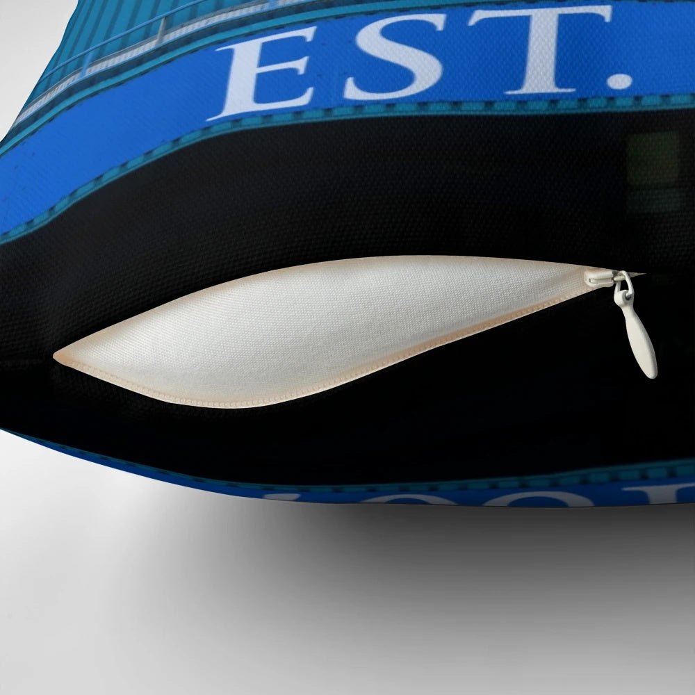 Sheffield Wednesday Football Club Pillow with Famous Hillsborough Clock