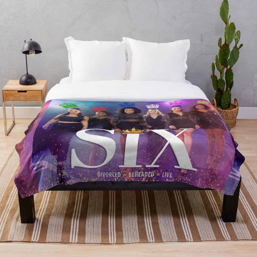 Six the Musical Cast Plush Blanket