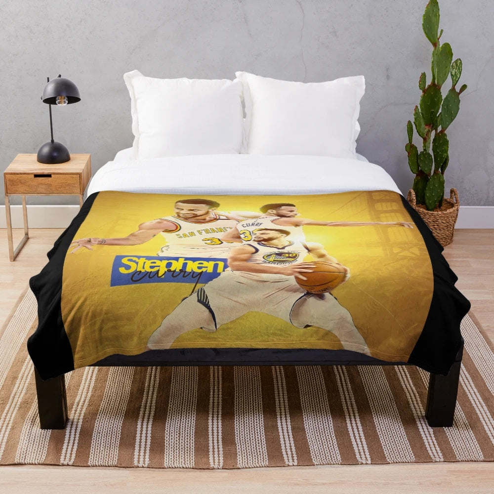 Stephen Curry 30th Anniversary Commemorative Plush Blanket