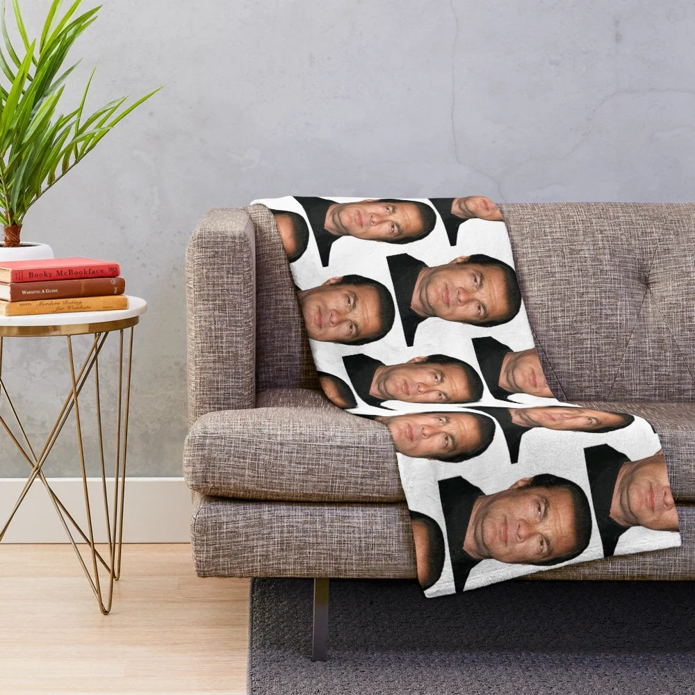 Steven Seagal inspired plush blanket