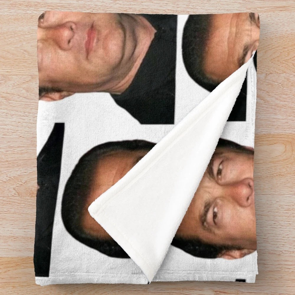 Steven Seagal inspired plush blanket