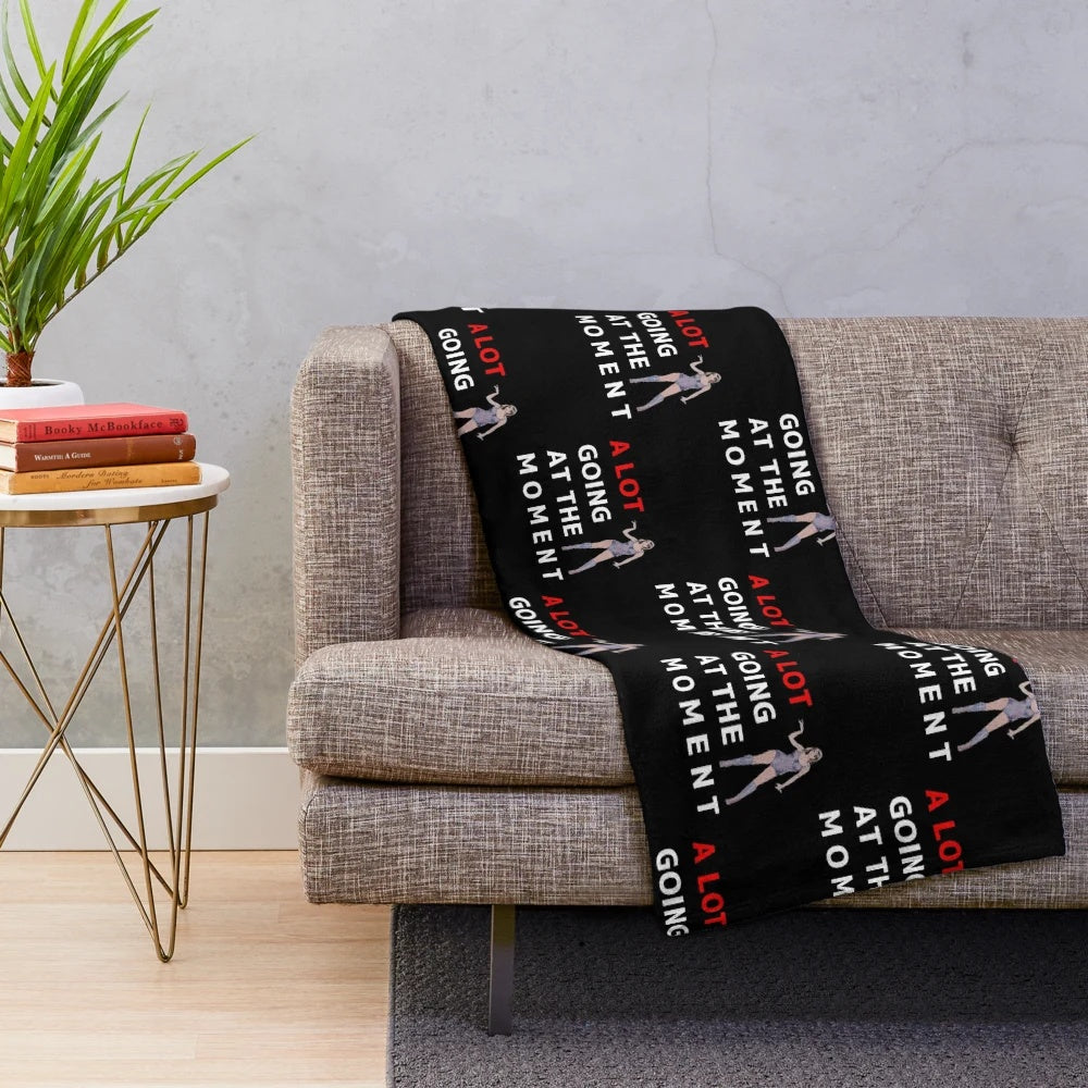 Taylor Swift Plush Blanket featuring "A Lot Going On" design