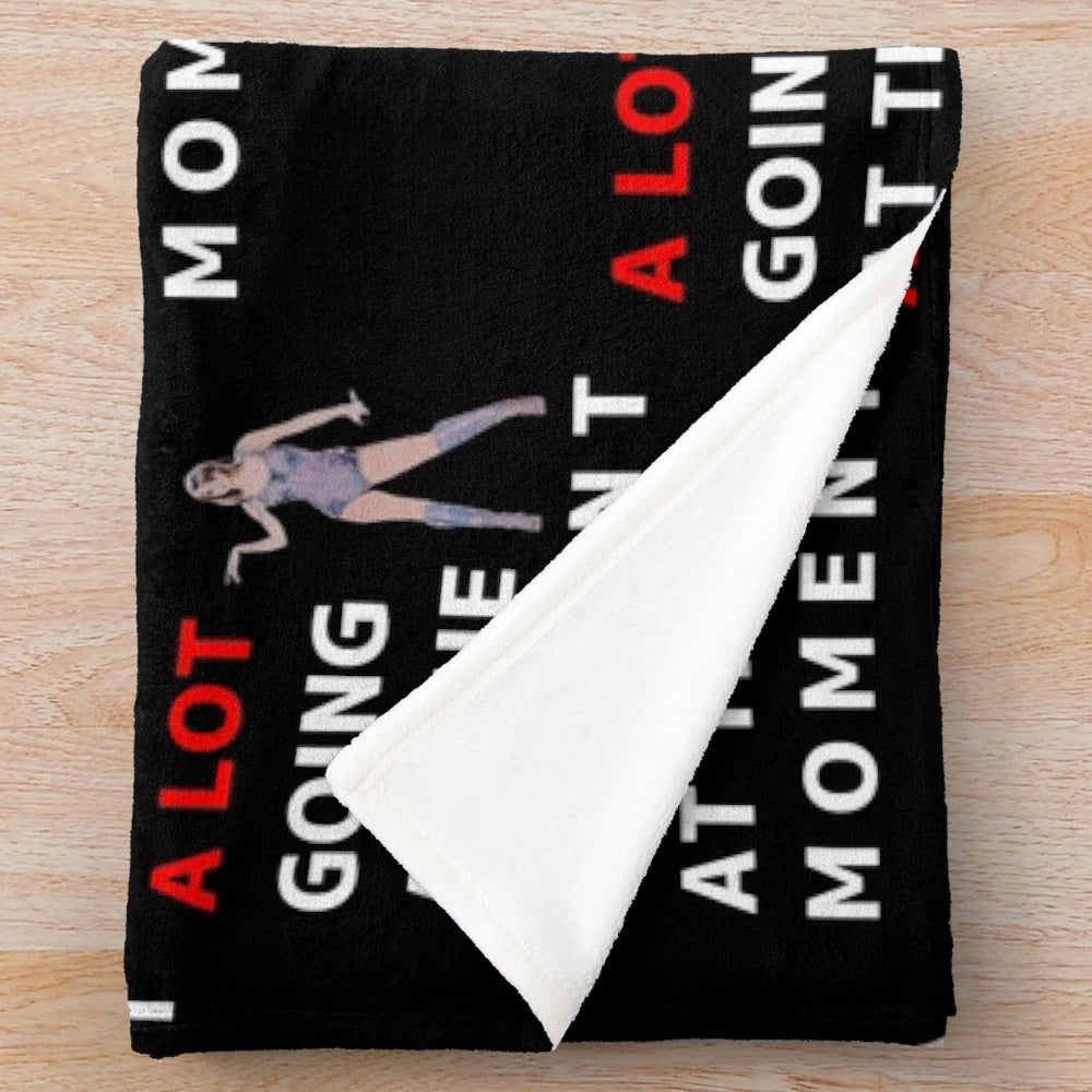 Taylor Swift Plush Blanket featuring "A Lot Going On" design