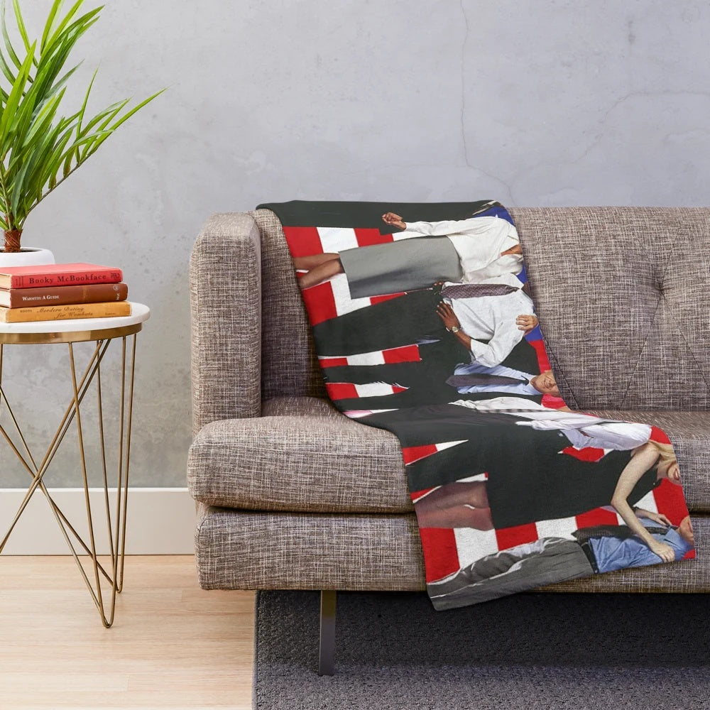 The West Wing Cast Plush Blanket featuring Josiah Bartlet, Josh Lyman, and Sam Seaborn