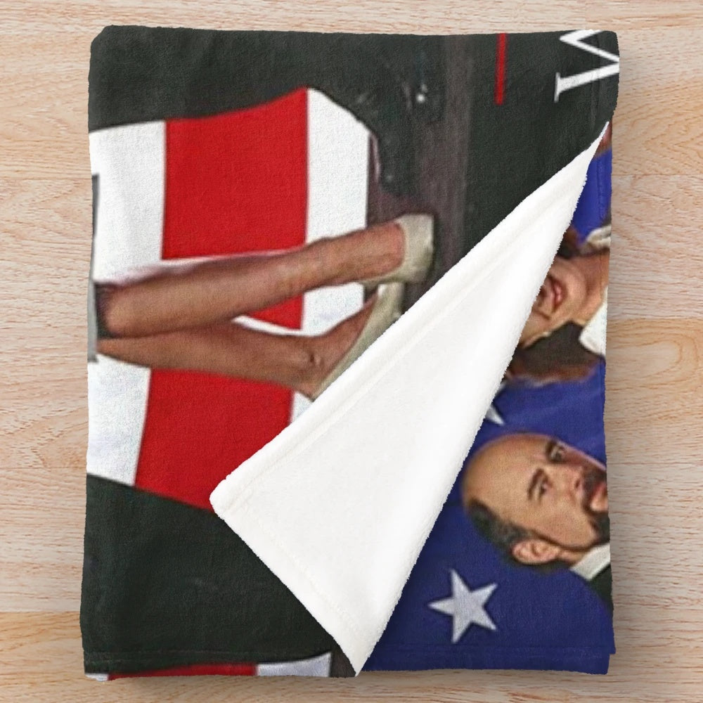 The West Wing Cast Plush Blanket featuring Josiah Bartlet, Josh Lyman, and Sam Seaborn