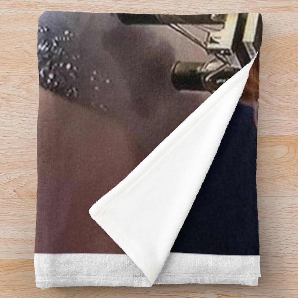 Titanic movie plush blanket featuring a collage of memorable scenes and characters