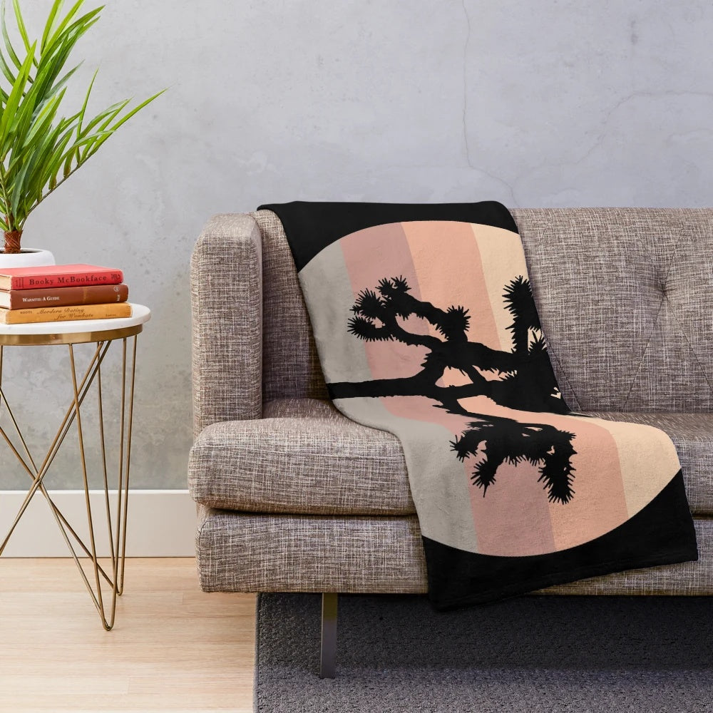 U2 The Joshua Tree Plush Blanket featuring the iconic desert landscape
