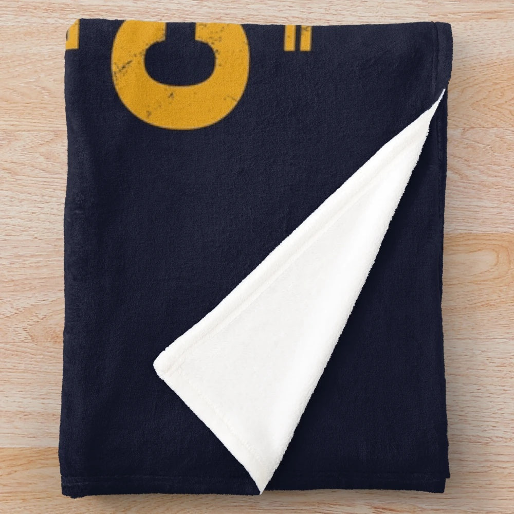 Plush blanket featuring the USS Dwight D. Eisenhower aircraft carrier
