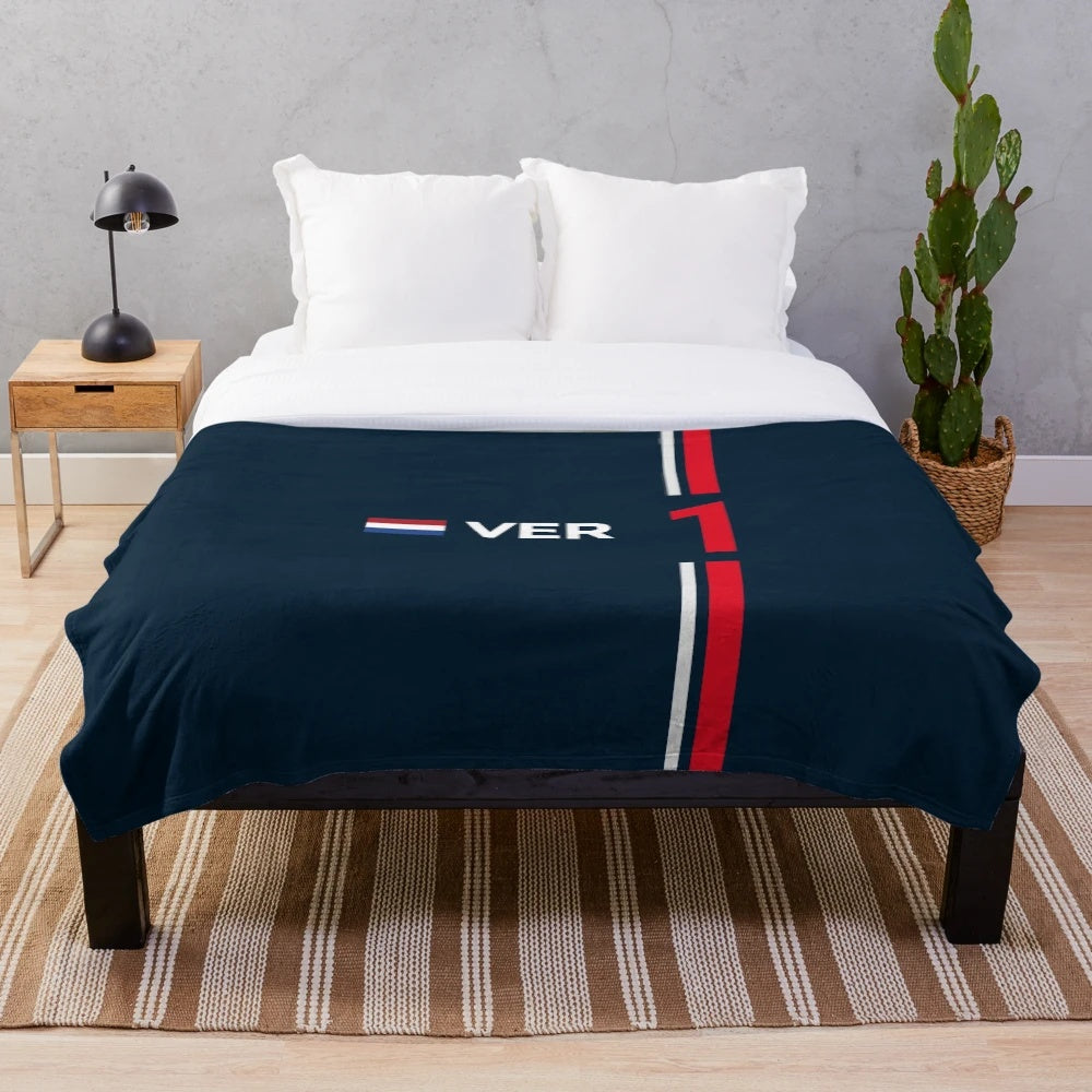 Formula 1 plush blanket featuring Max Verstappen