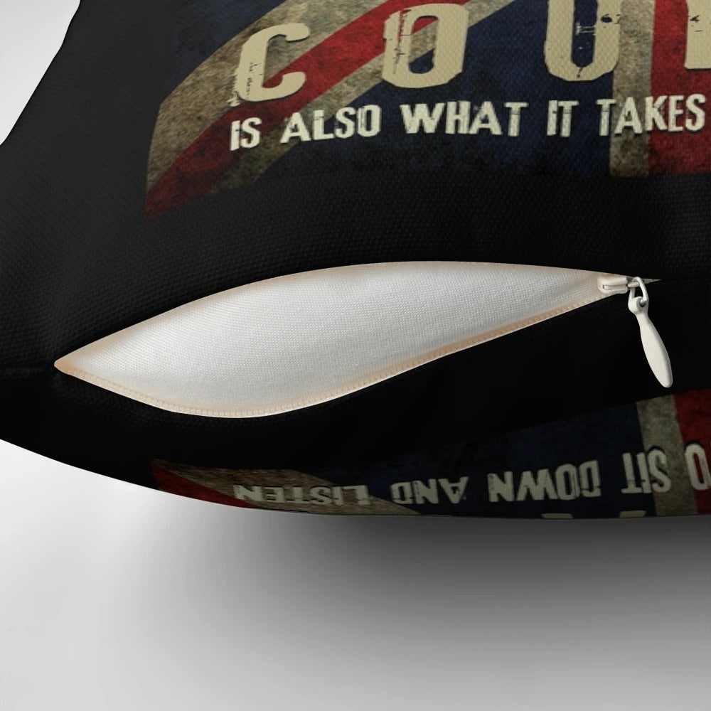 Churchill Pillow - Depicting the Iconic British Prime Minister and His Legendary Cigar