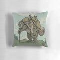 A gray backpacker pillow designed for comfort and portability during outdoor adventures.