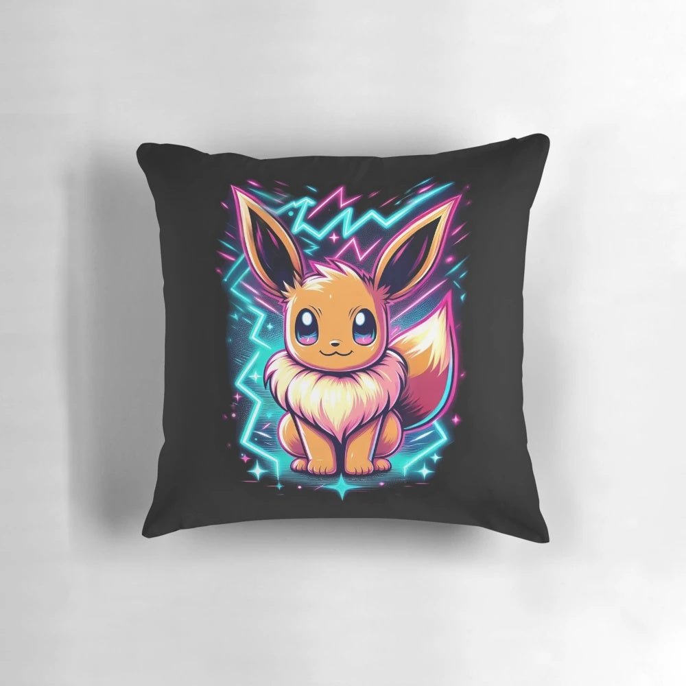 A small, soft, and comfortable plush pillow featuring various Pokemon characters, perfect for napping and snuggling.