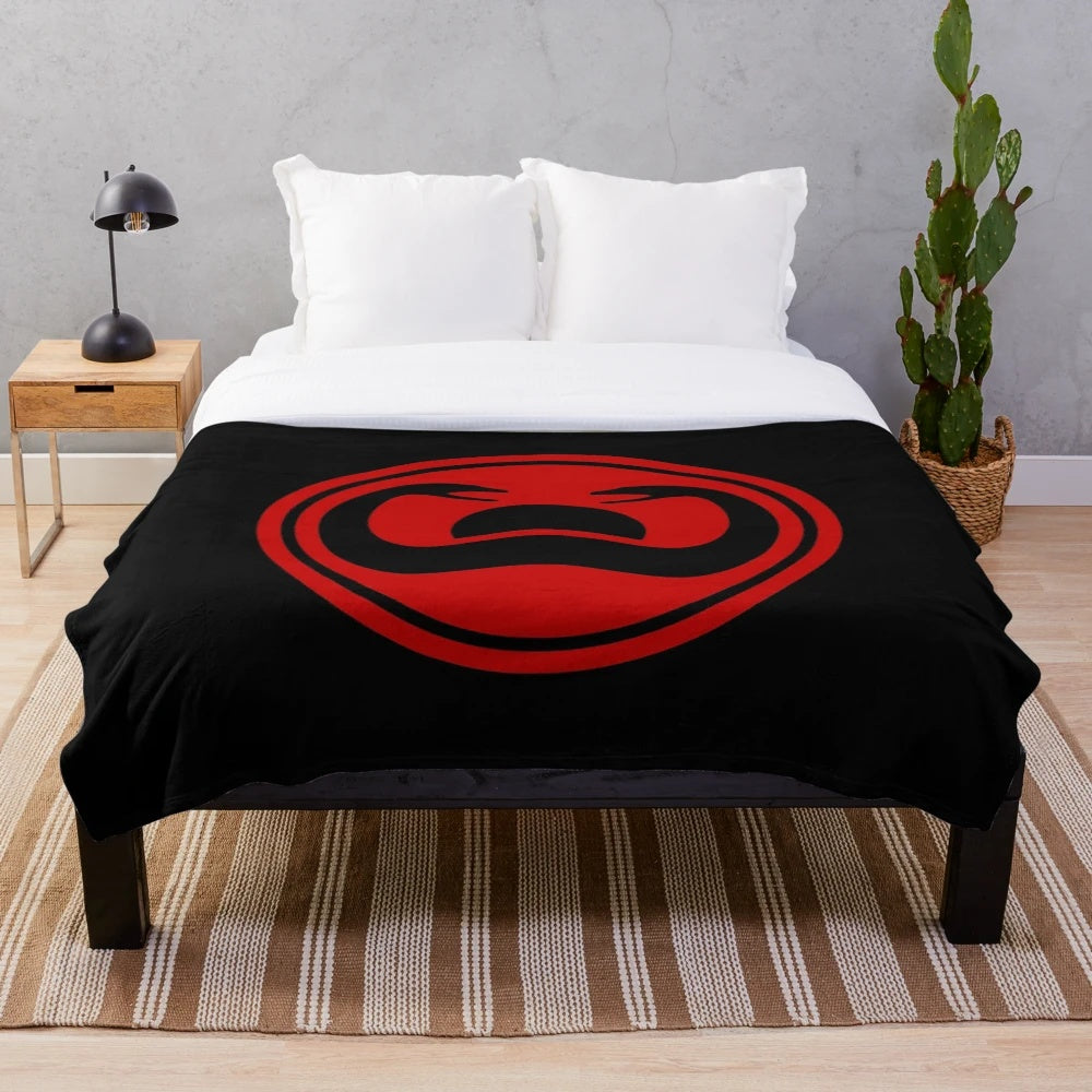 Conan the Barbarian inspired plush blanket featuring the snake cult logo