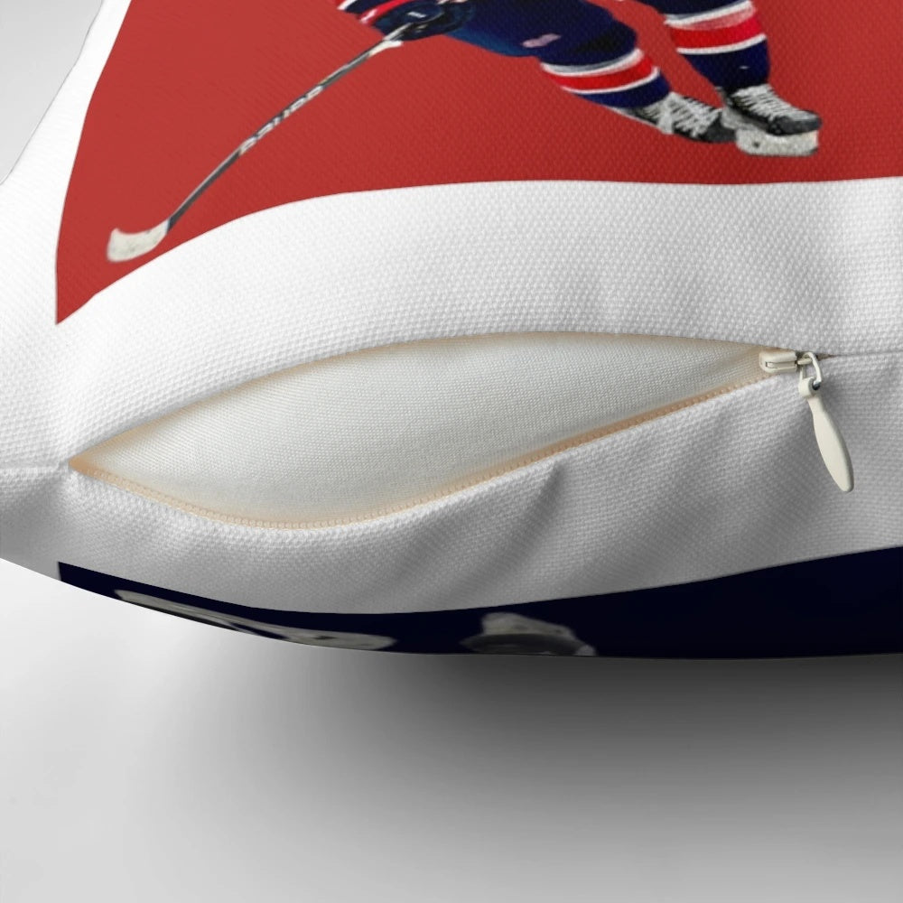 Connor Bedard, Canadian hockey player, in a pillow design