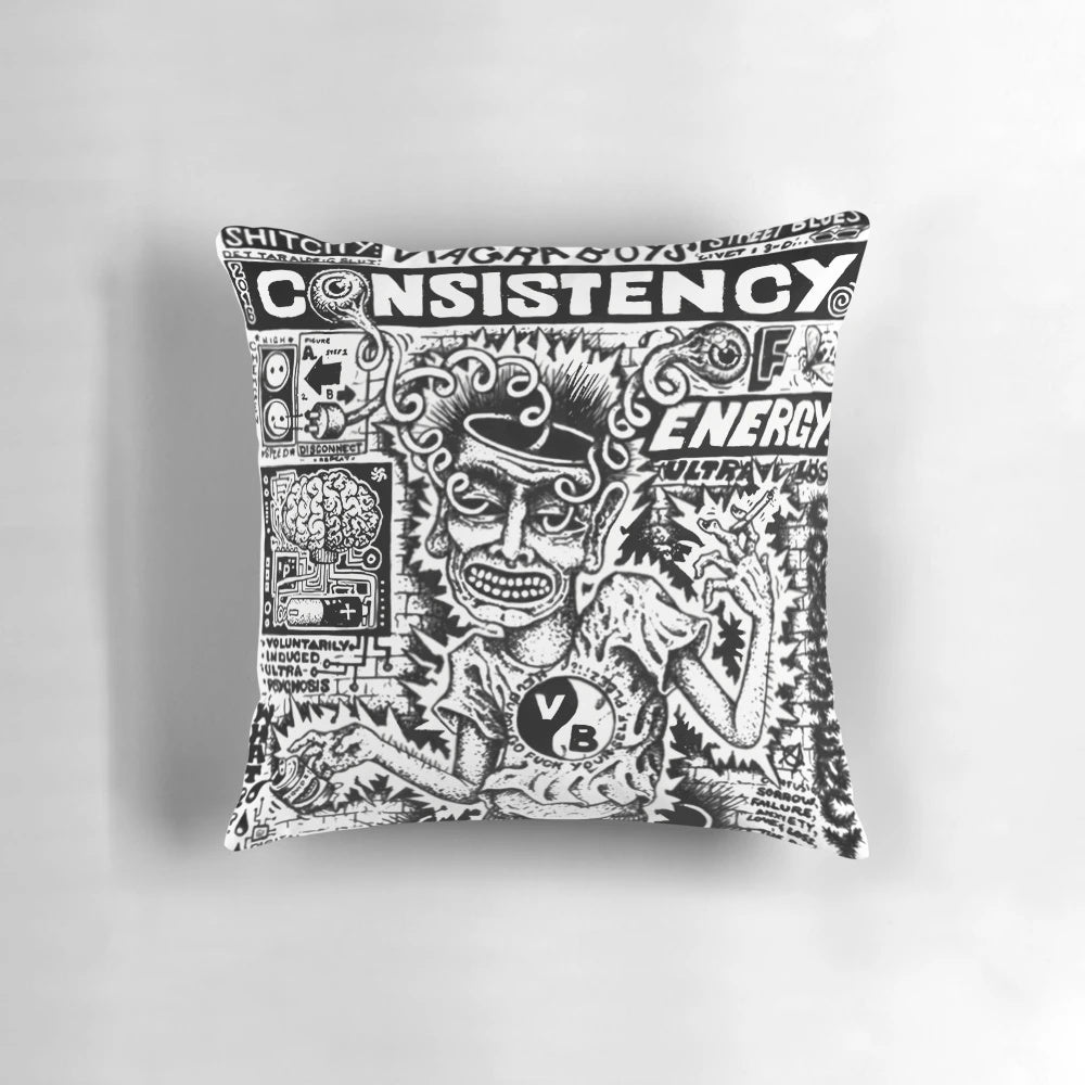 Viagra Boys Consistency of Energy Pillow - Post-Punk Band Merchandise
