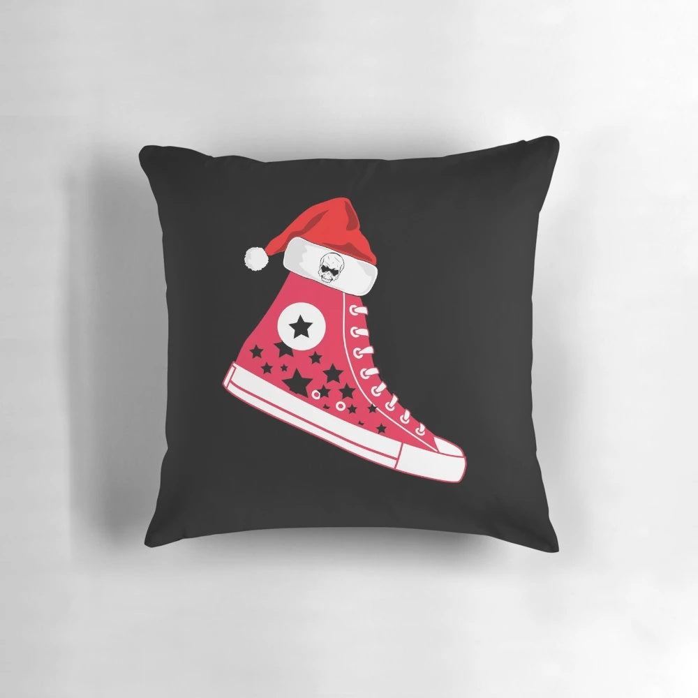 Converse Chuck Taylor-inspired floral decorative pillow