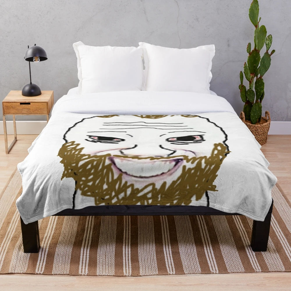 Coomer Meme Plush Blanket featuring a humorous internet meme design