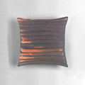 Copper Dreams Night Pillow with Bold Black Stripes