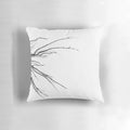 Vibrant coral abstract design decorative throw pillow for living room or bedroom