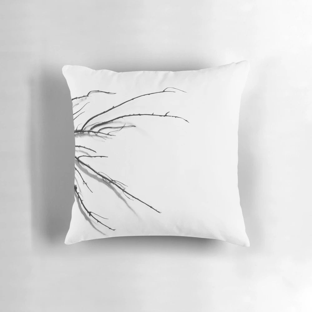 Vibrant coral abstract design decorative throw pillow for living room or bedroom