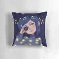 Coraline-themed pillow with shining stars, inspired by the dark and creepy stop motion film