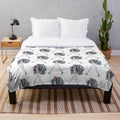 Corazon inspired plush anime blanket featuring characters from the popular anime series One Piece