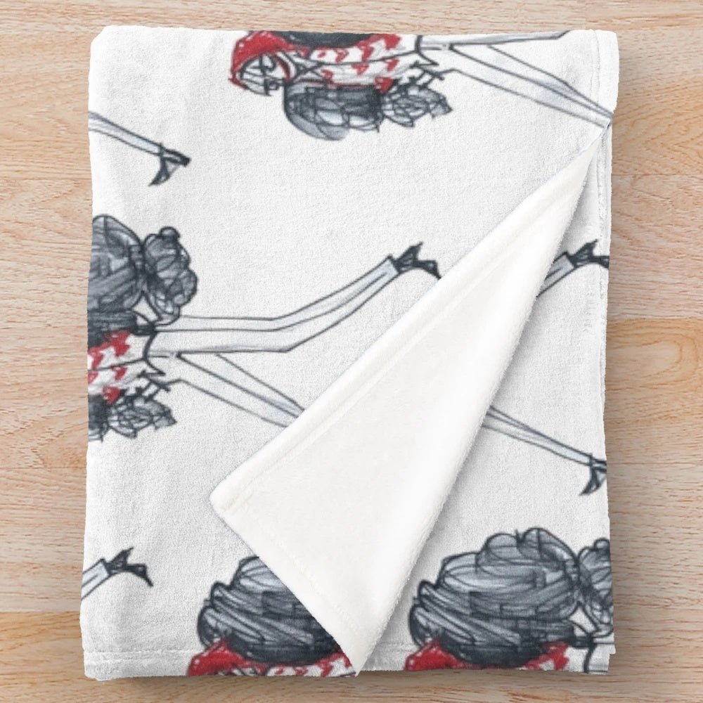 Corazon inspired plush anime blanket featuring characters from the popular anime series One Piece