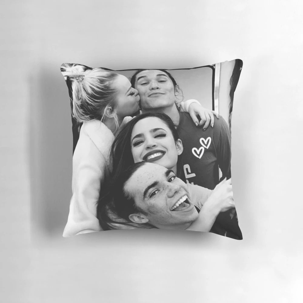 Soft, cozy pillow featuring the Core Four characters from Descendants 3
