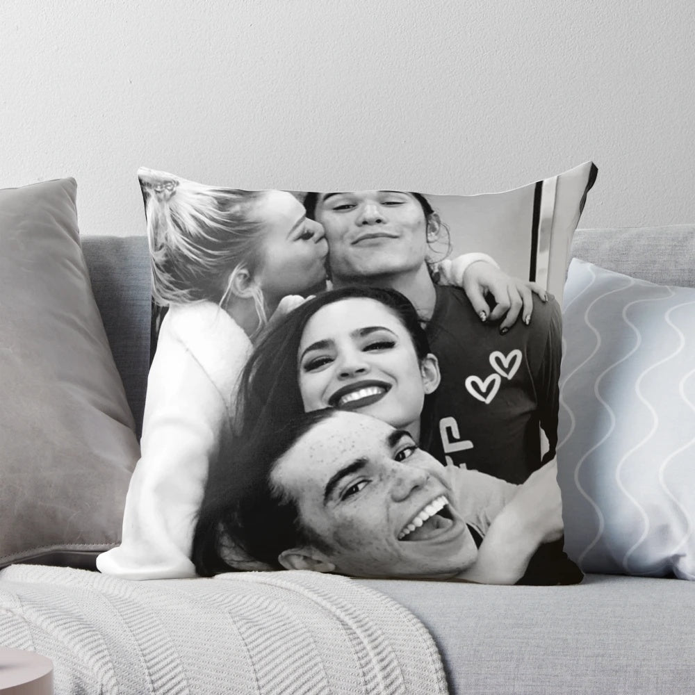 Soft, cozy pillow featuring the Core Four characters from Descendants 3