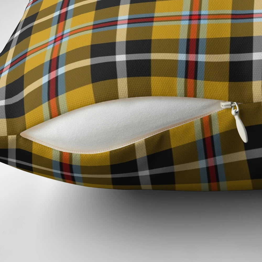 Cozy Cornish national tartan pattern pillow for coastal home decor