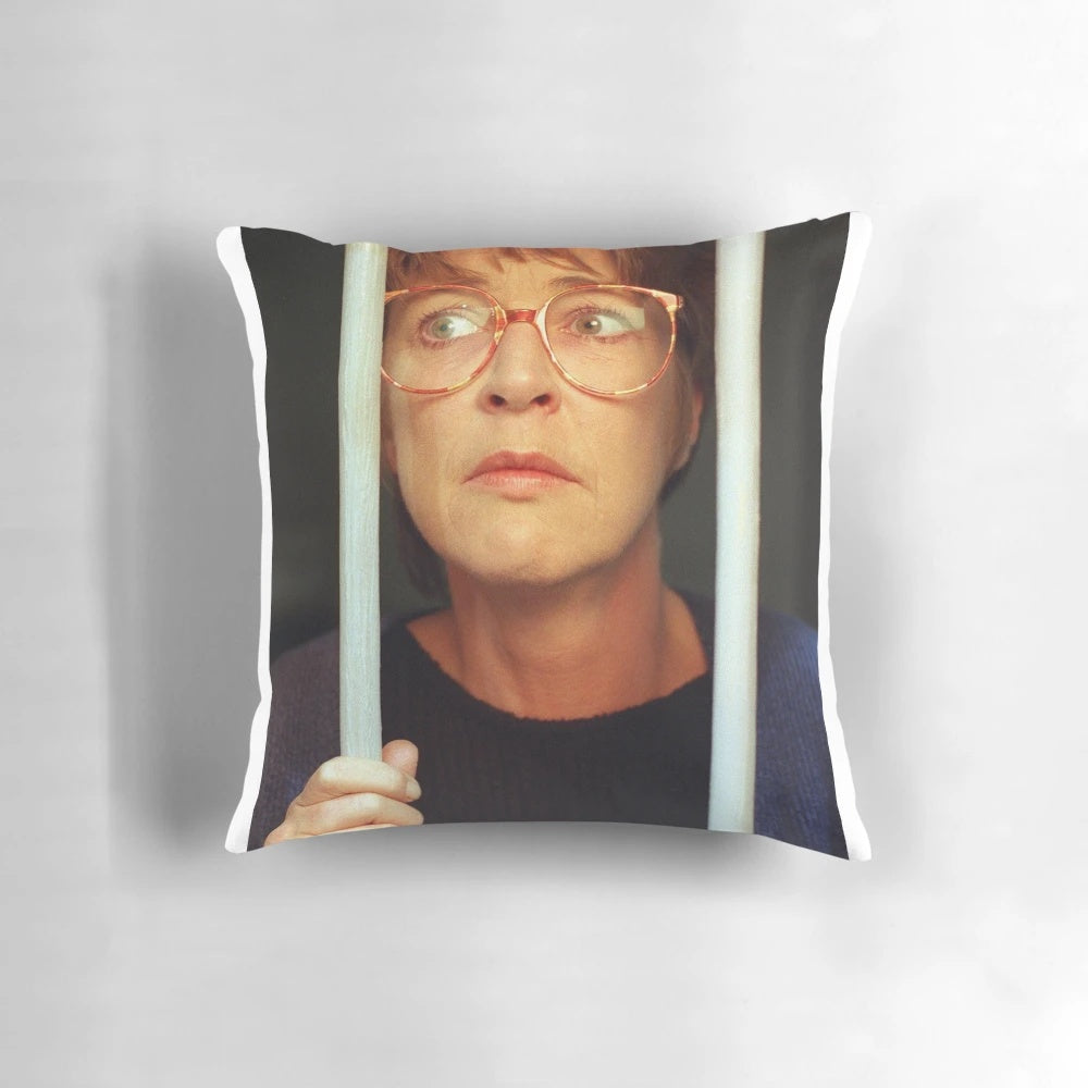 Coronation Street Deirdre Barlow Pillow with Iconic Corrie Legends Design