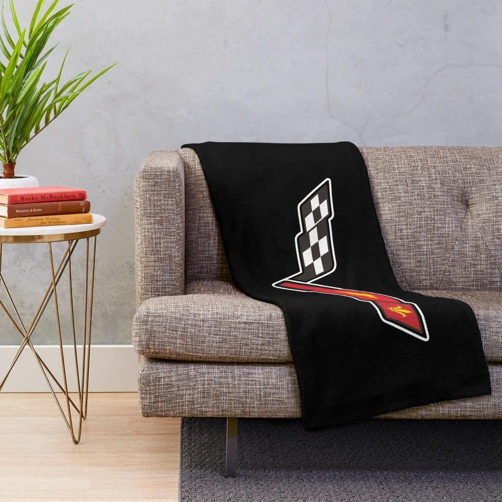 Soft, high-quality plush blanket featuring the iconic Corvette emblem