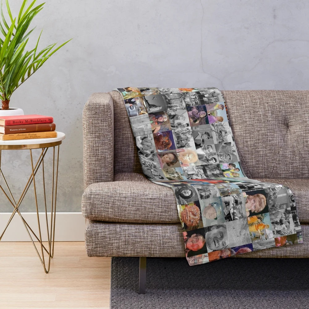 Lost in Space themed plush blanket with space exploration design