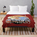 Plush blanket featuring adorable thunder kittens in a cosmic, sci-fi inspired design