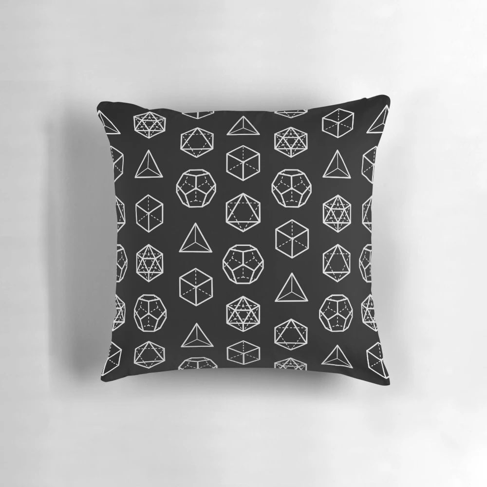 Platonic Solids and Sacred Geometry Cosmic Alignment Pillow