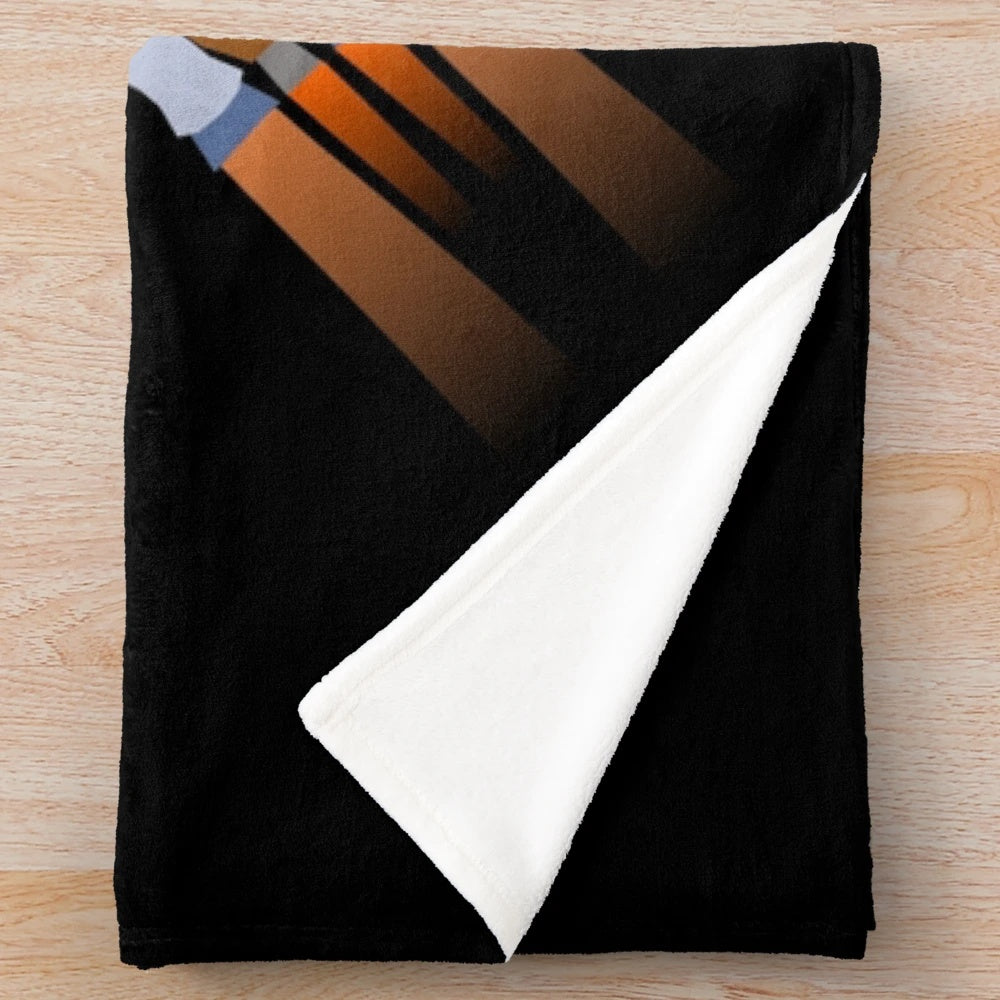 Artemis Plush Blanket featuring the Space Launch System (SLS) rocket and Orion spacecraft