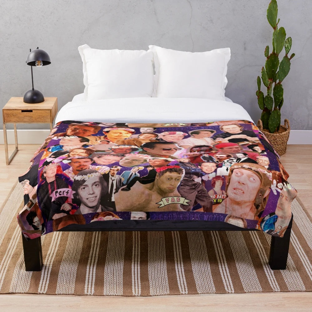 Steve Buscemi Galaxy Collage Plush Blanket