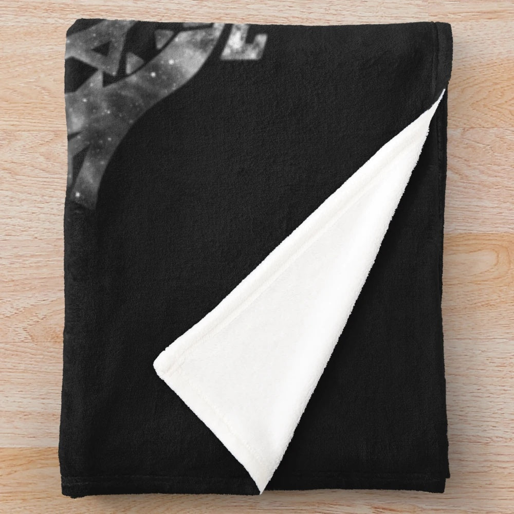 Cosmic galaxy design monster hunter world inspired plush blanket