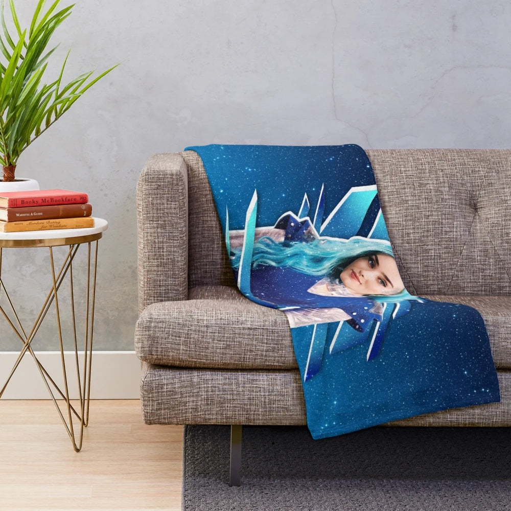 Addison Alien Galaxy Star Plush Blanket