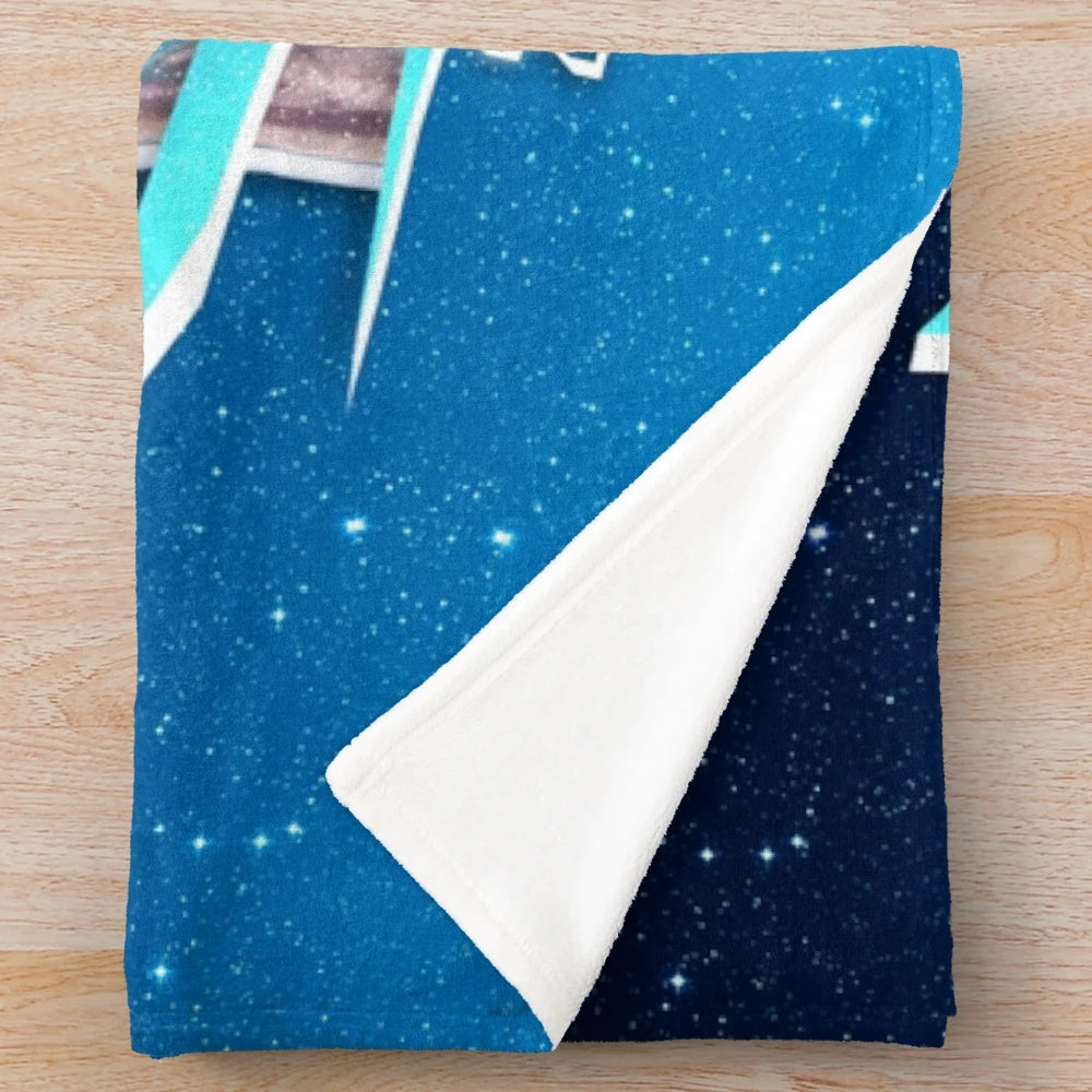 Addison Alien Galaxy Star Plush Blanket