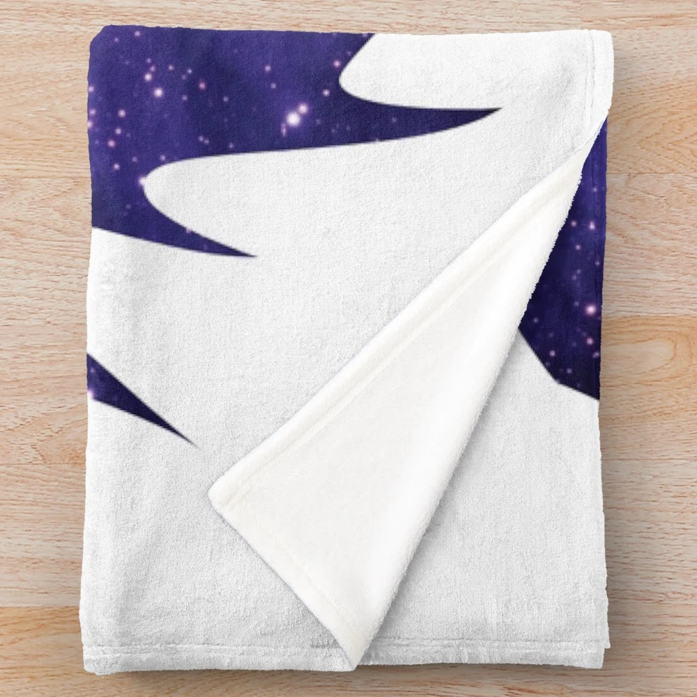 Galaxy-themed plush blanket with strike class dragon design