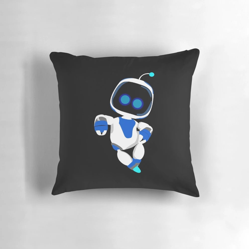 Cosmic-themed gaming pillow with Astrobot-inspired design