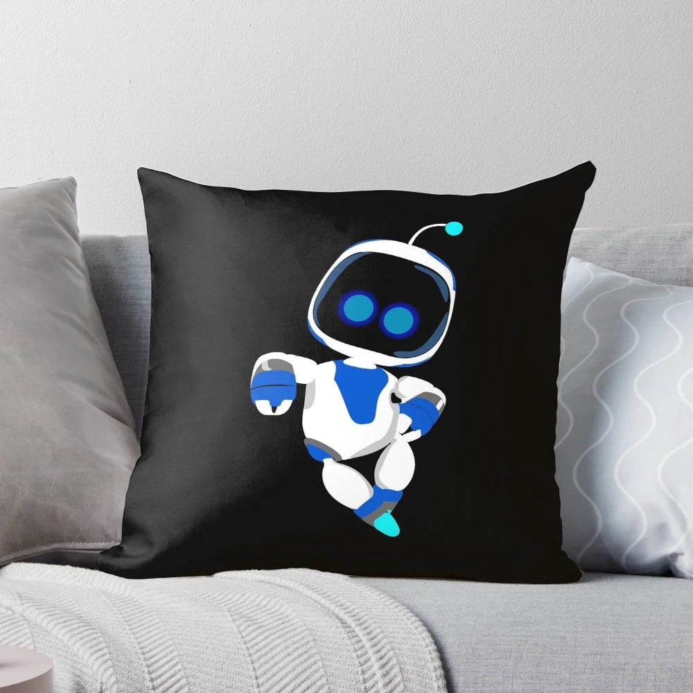 Cosmic-themed gaming pillow with Astrobot-inspired design