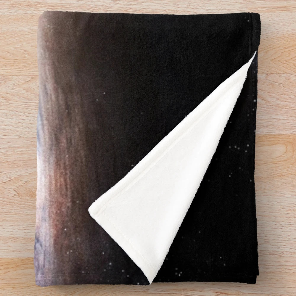 Gargantua Plush Blanket featuring a space and galaxy design