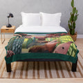 Plush blanket featuring a cosmic horror-inspired design with giant anteaters